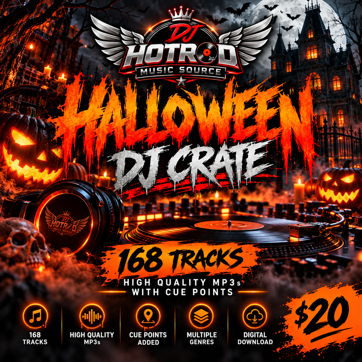 Halloween DJ Crate